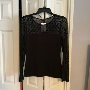 Black H&M long sleeve top